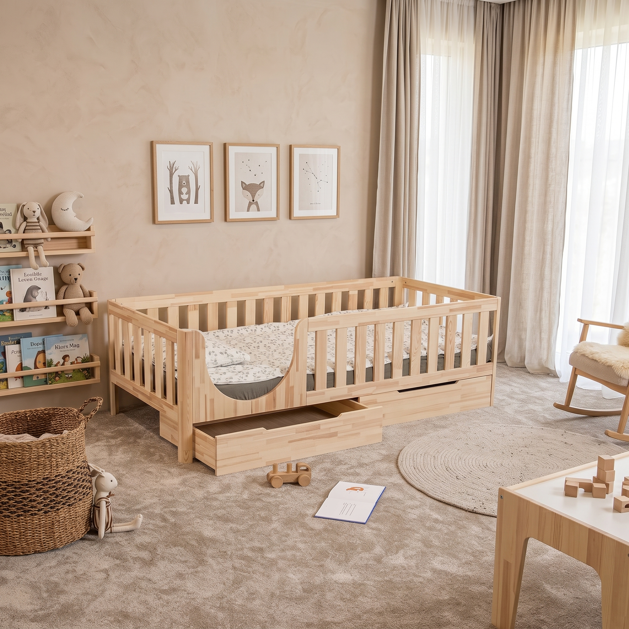 Ezra Toddler Floor Bed