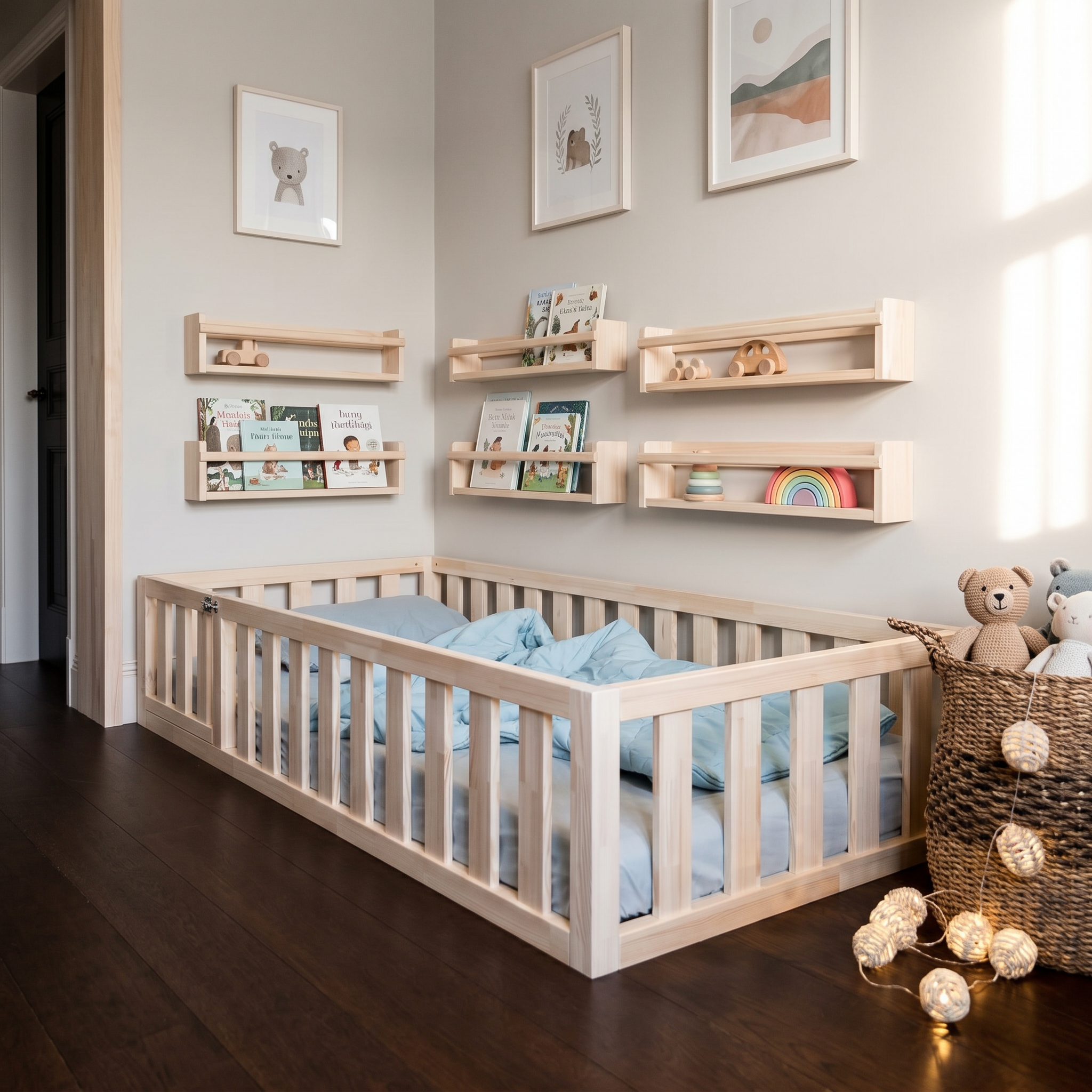 Rosie Toddler Floor Bed with Door