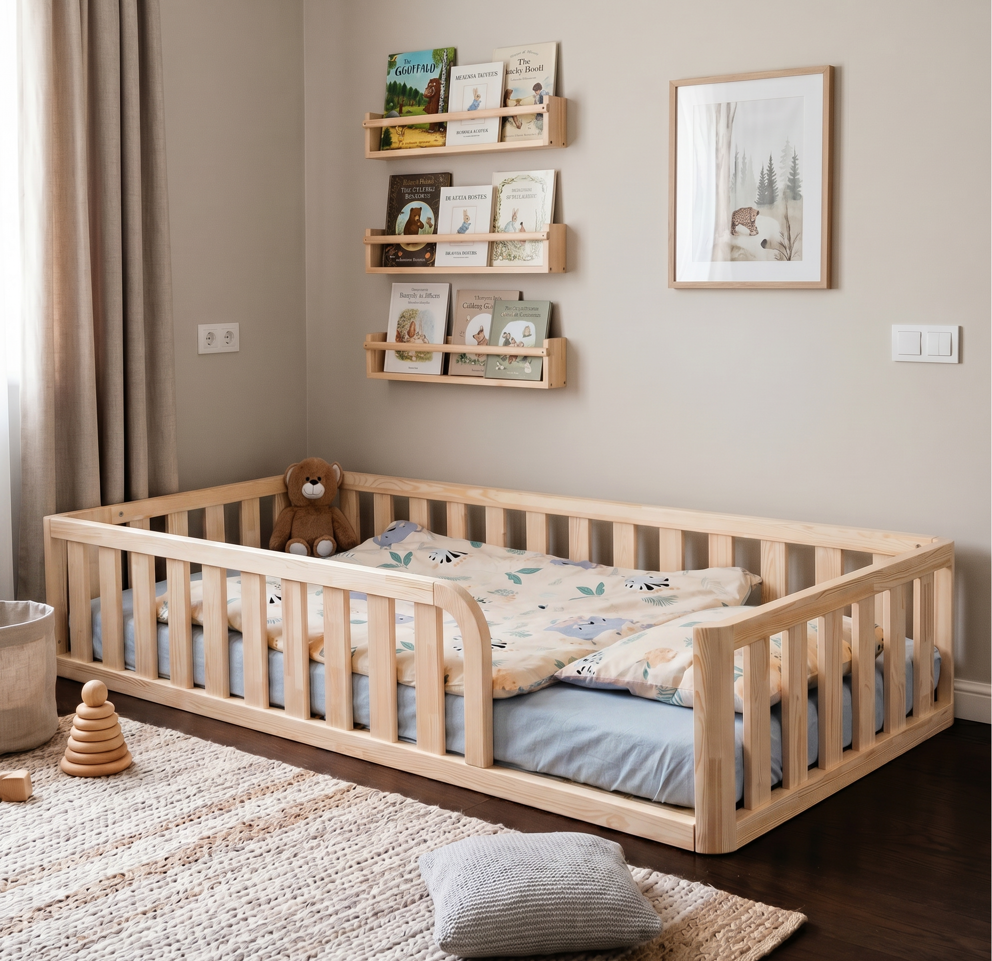 Daisy Toddler Floor Bed