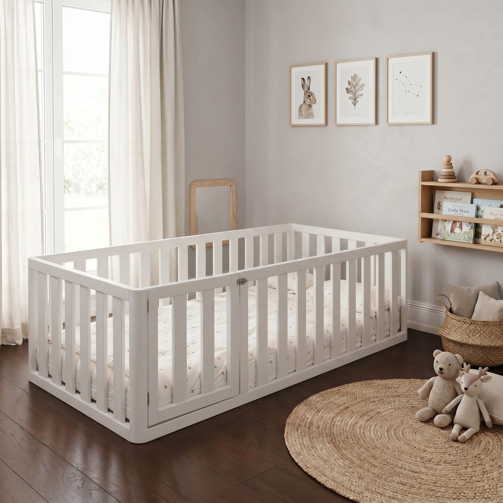 Eddie High Side Floor Bed with Door